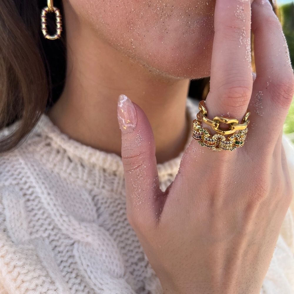Gold Chain Ring